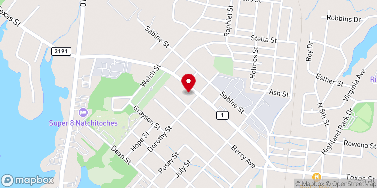 Map showing location of Agape Love Center
