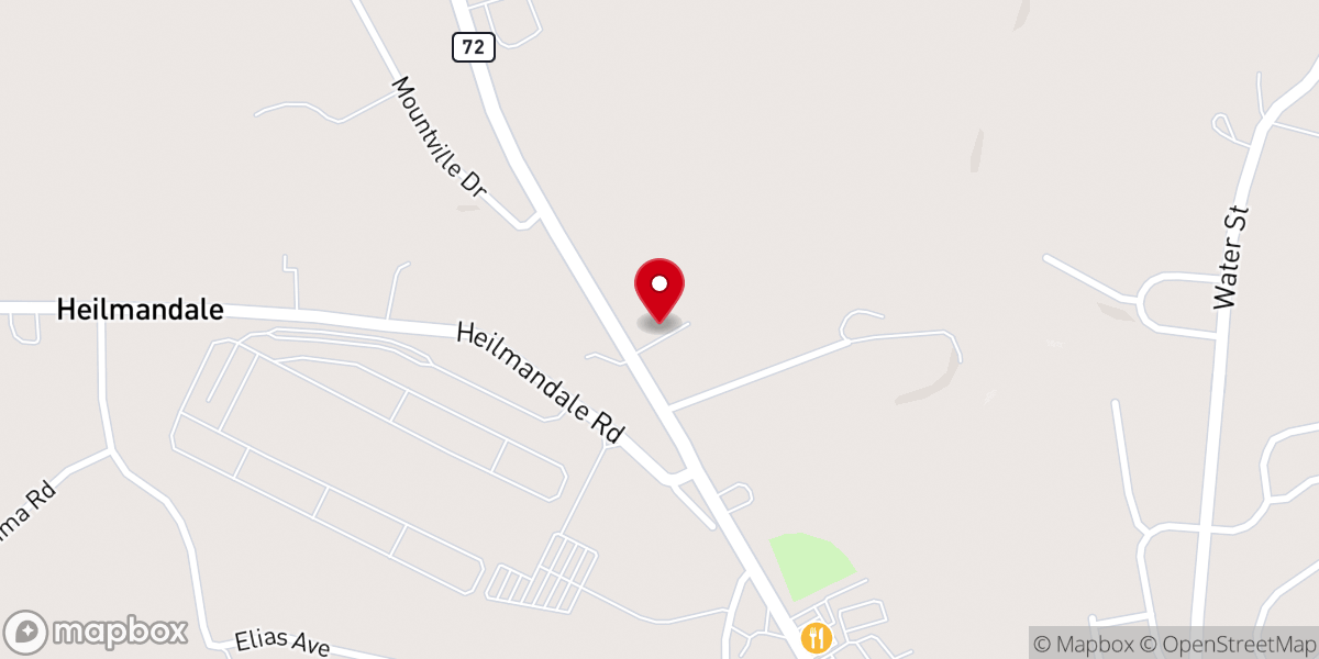 Map showing location of Ebenezer United Methodist Church