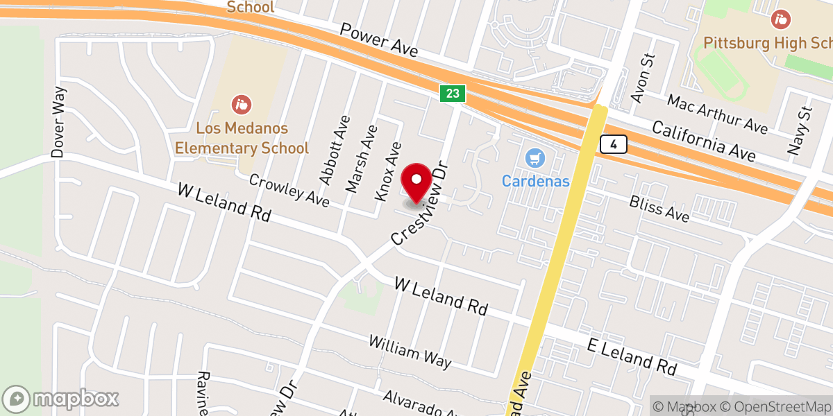 Map showing location of Mt Zion Baptist Church