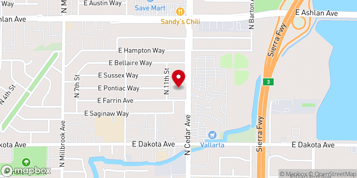 Map showing location of Trinity Lutheran Church