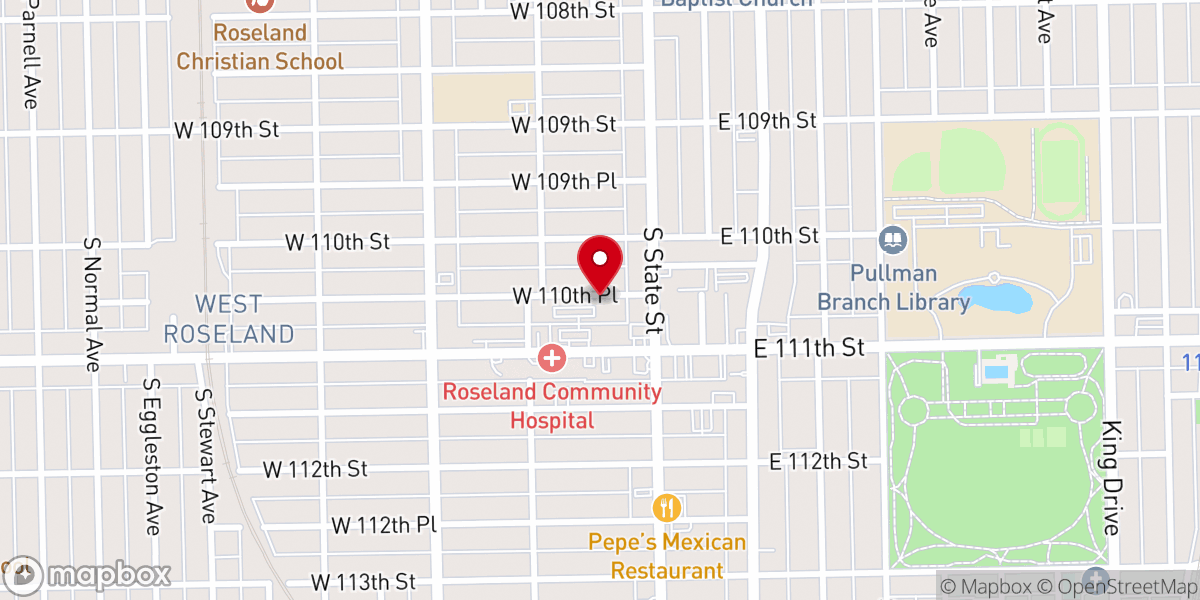 Map showing location of City of Refuge Church International