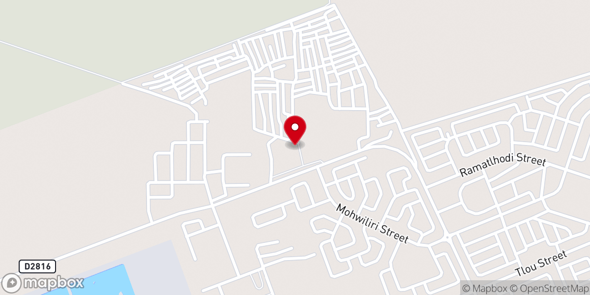Map showing location of Life in Christ international church, Lephalale branch