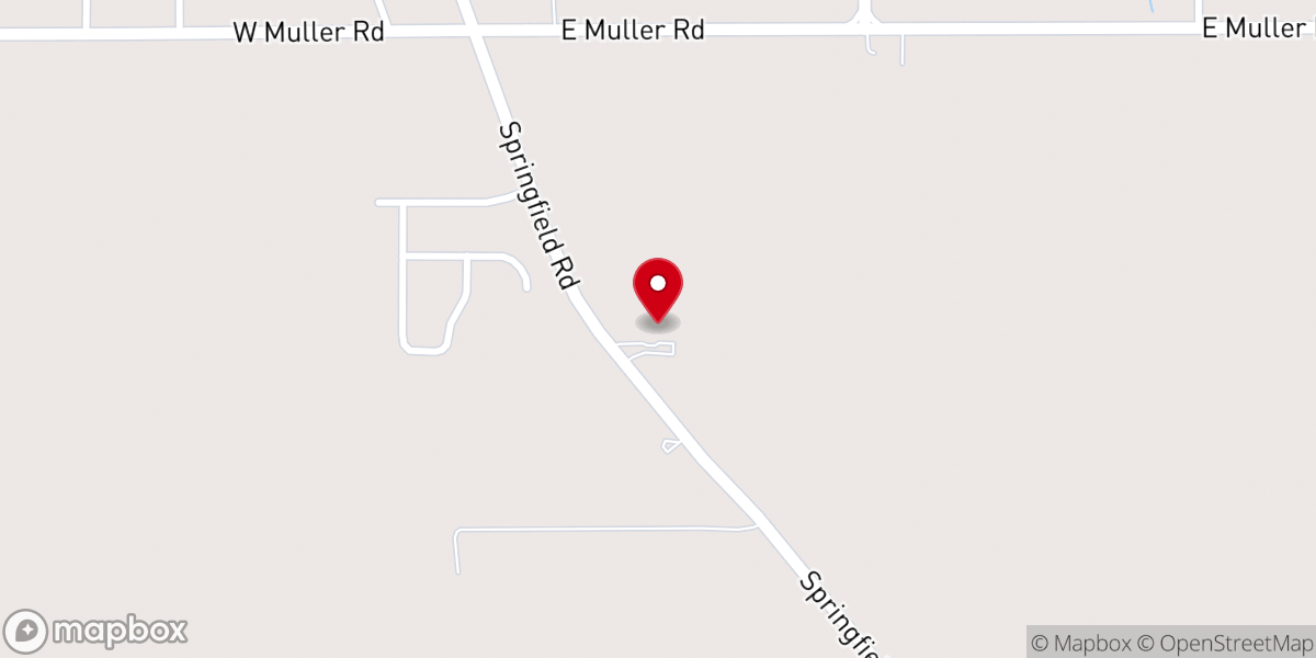 Map showing location of Oak Grove Bible Church