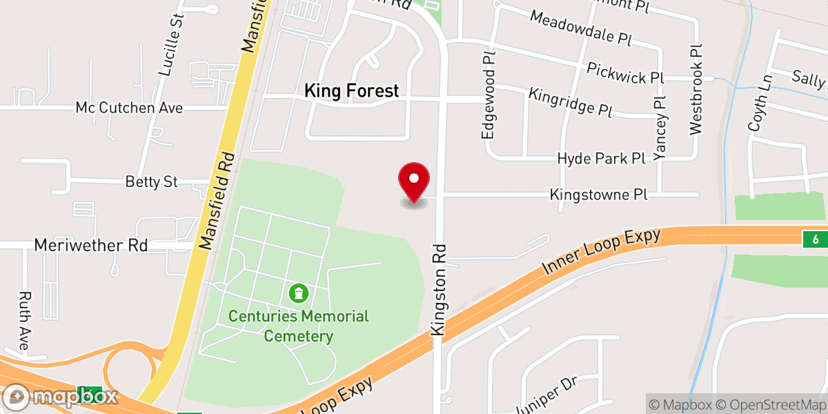 Map showing location of Faith Fellowship Church