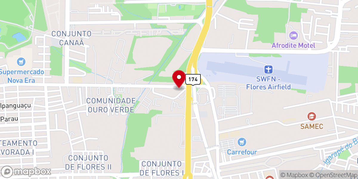 Map showing location of Paróquia Santo Afonso Maria de Ligorio - MANAUS -AM
