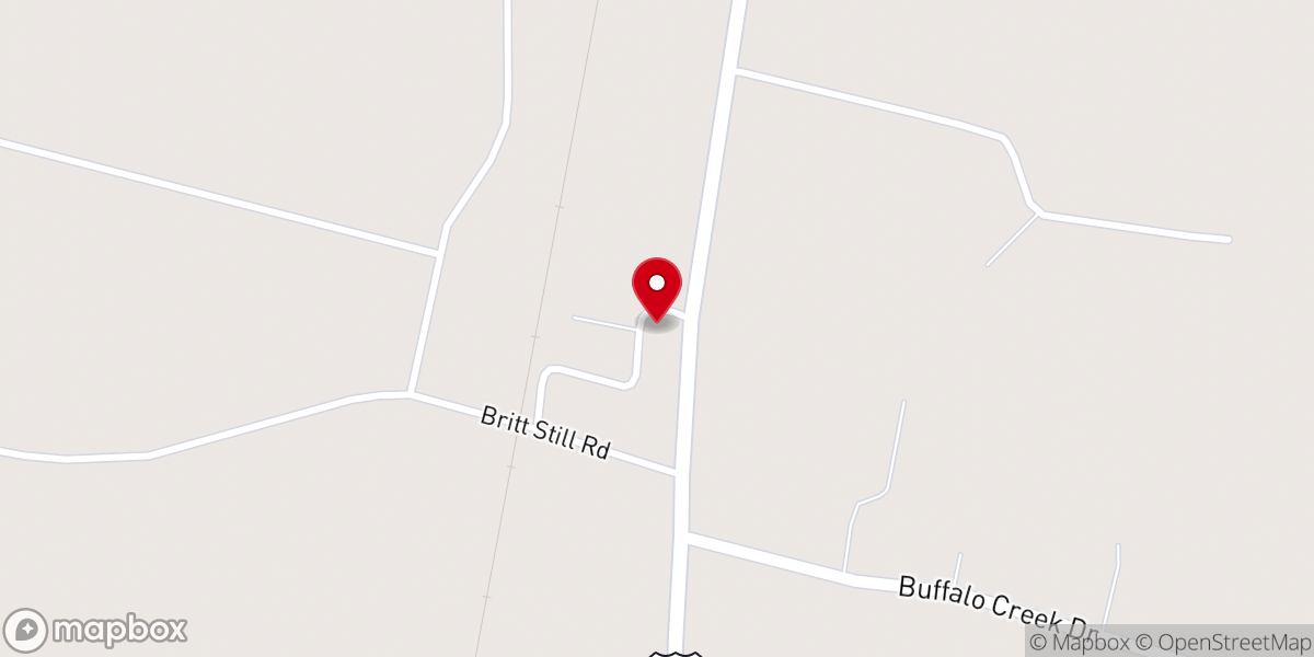 Map showing location of Crossroads Community Church