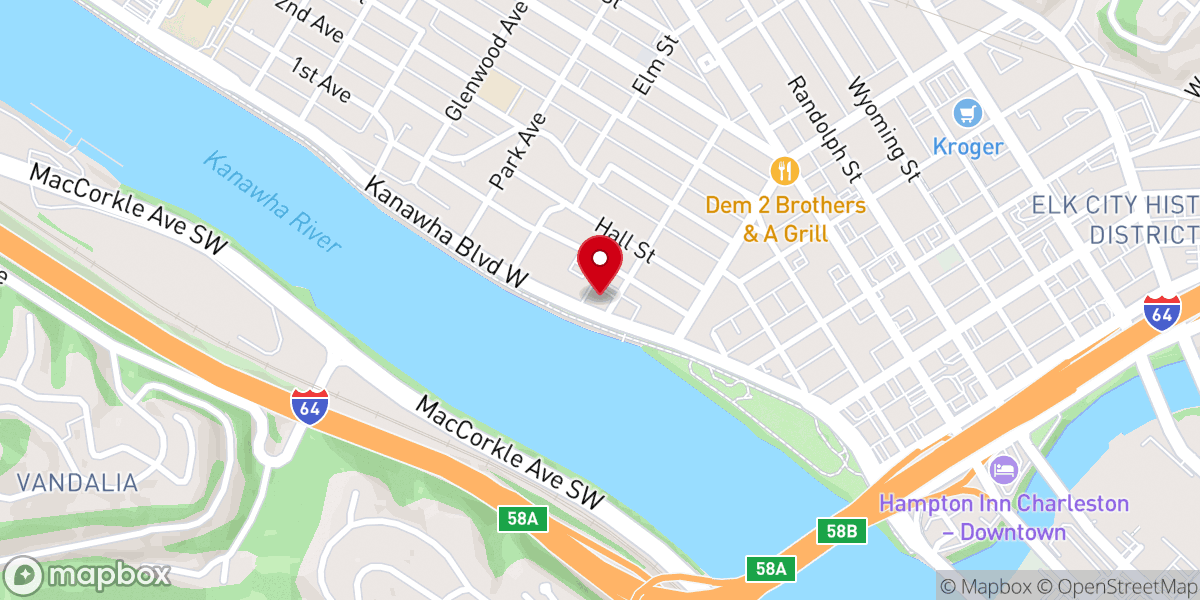 Map showing location of Grace Bible Church