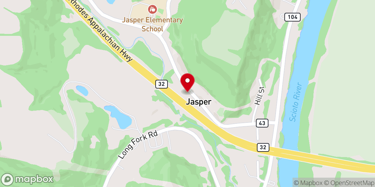 Map showing location of Appalachian Christian Center