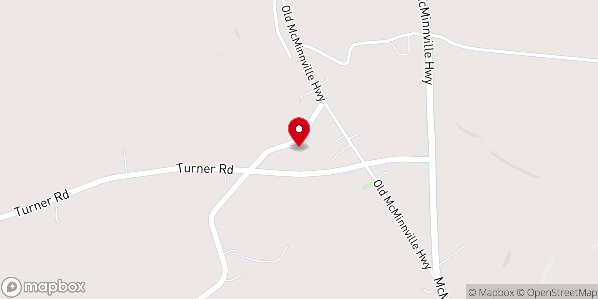 Map showing location of Mt. View Primitive Baptist Church