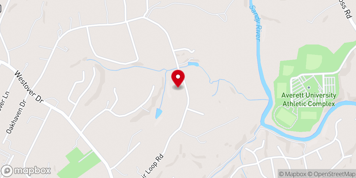 Map showing location of Brush Arbor Baptist Church