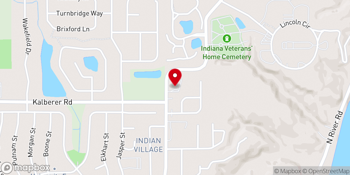 Map showing location of Lafayette Seventh-day Adventist Church