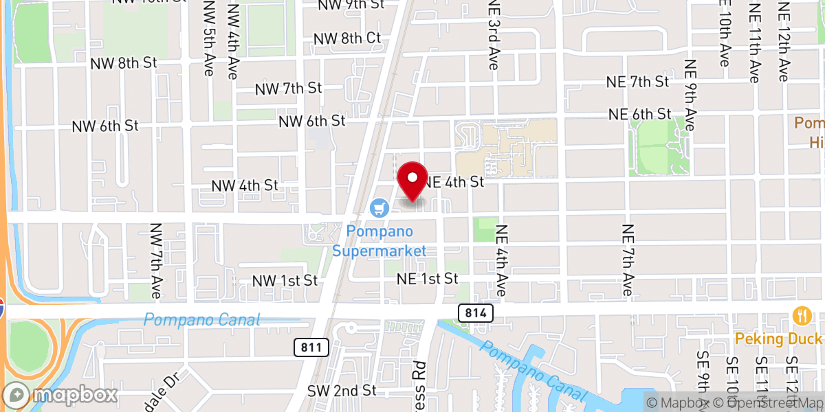 Map showing location of Missionary Evangelist Center