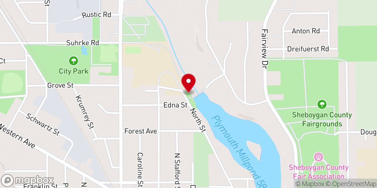 Map showing location of Living Water Tabernacle