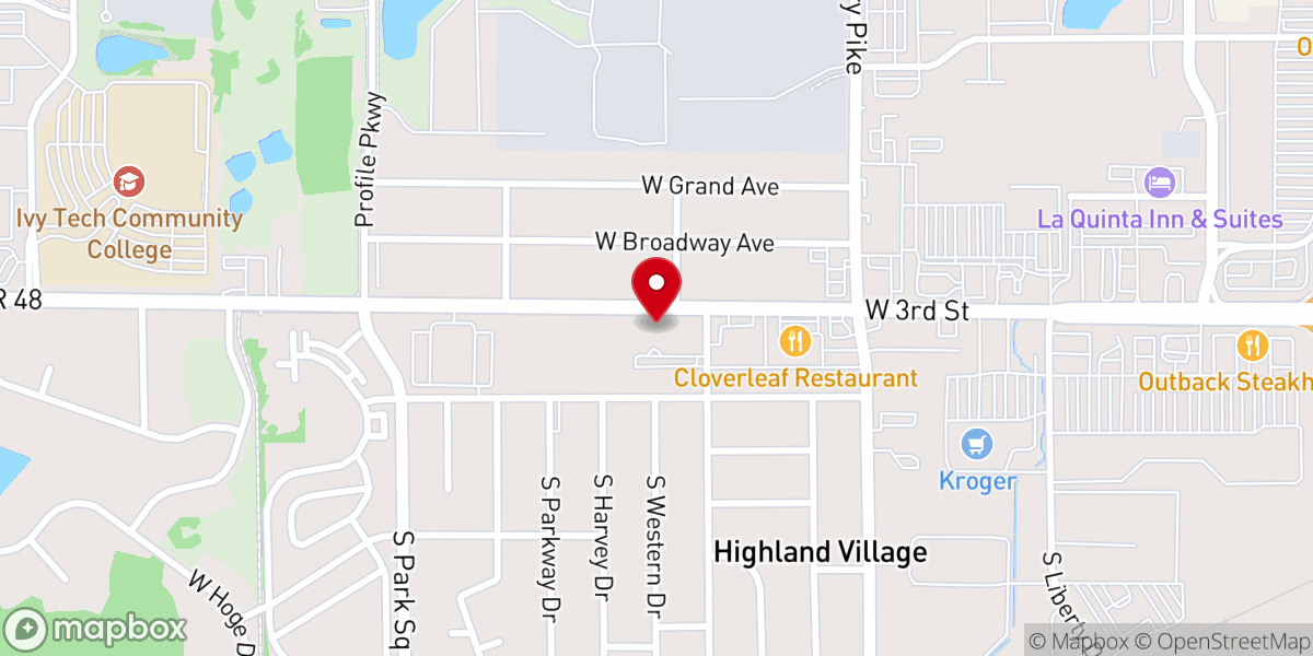 Map showing location of St. Paul United Methodist Church