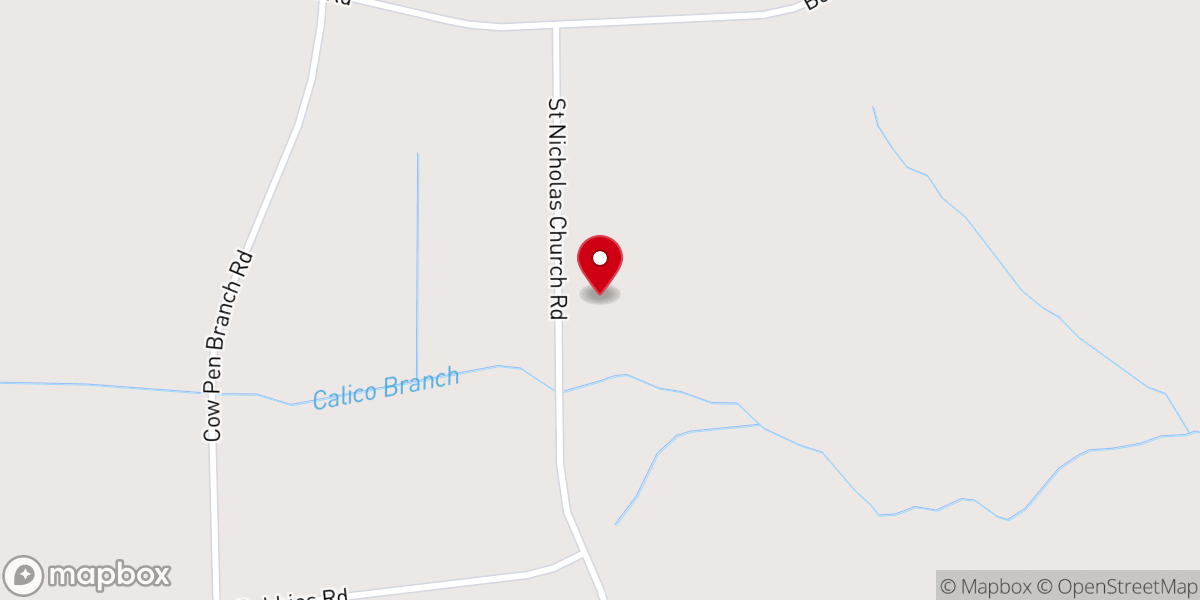 Map showing location of St Nicholas Lutheran Church
