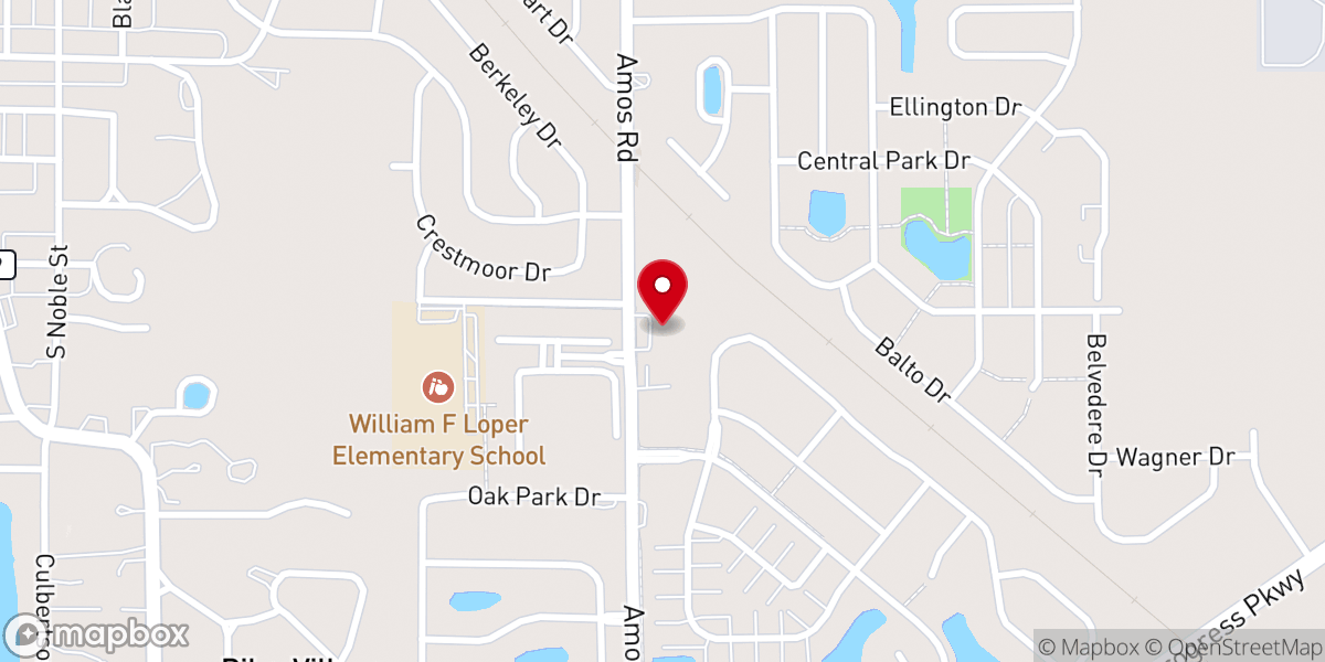 Map showing location of Living Water Apostolic Church