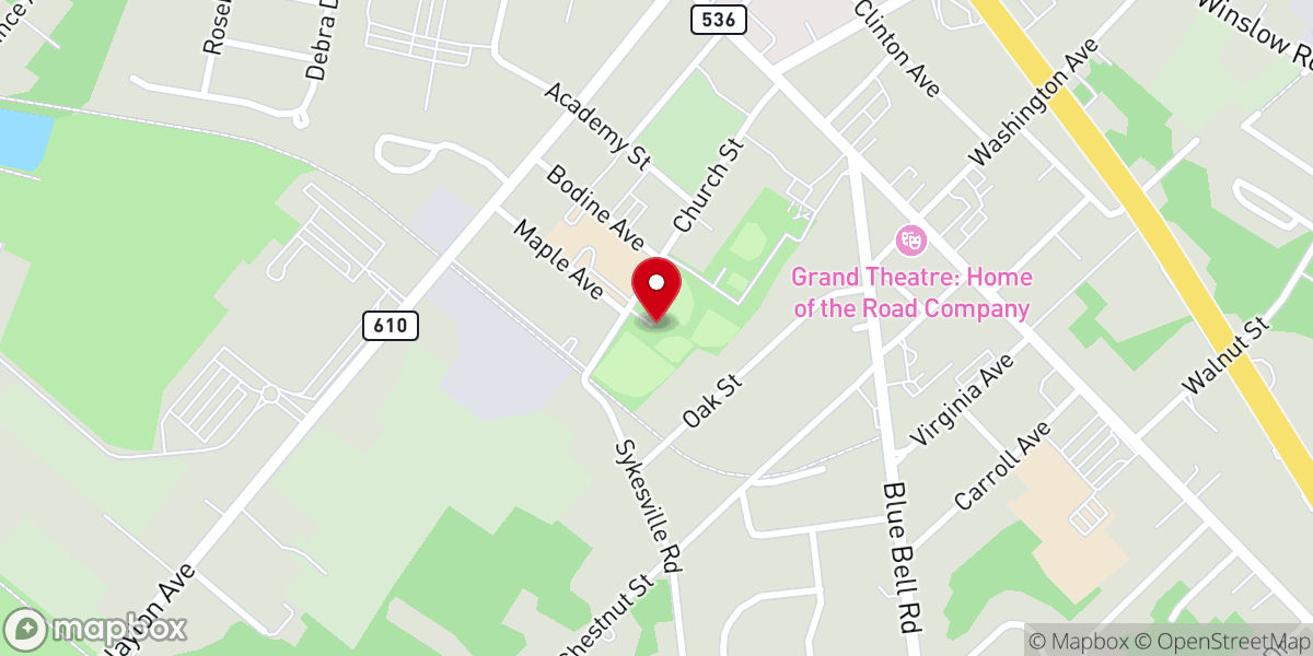 Map showing location of Monroe Township Little League
