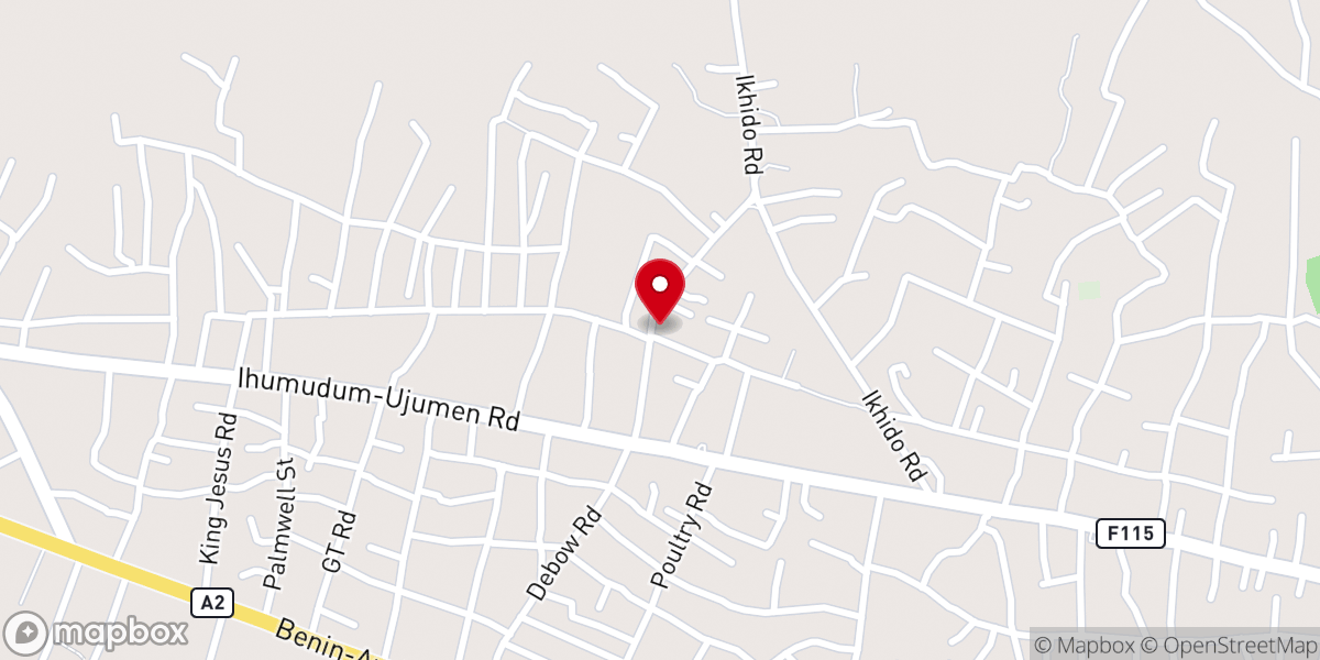 Map showing location of Church of god mission debowl extension, Ujemen