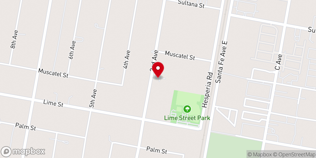 Map showing location of Primera Iglesia Bautista