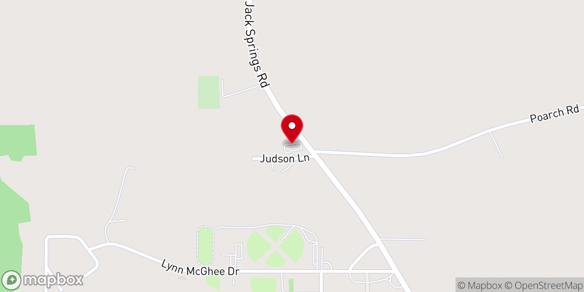 Map showing location of Judson Church
