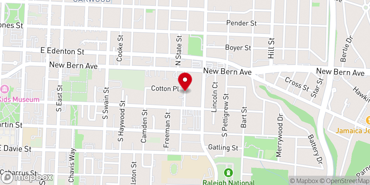Map showing location of Trinity United Faith Center Church