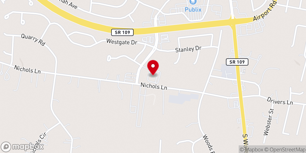 Map showing location of United Church