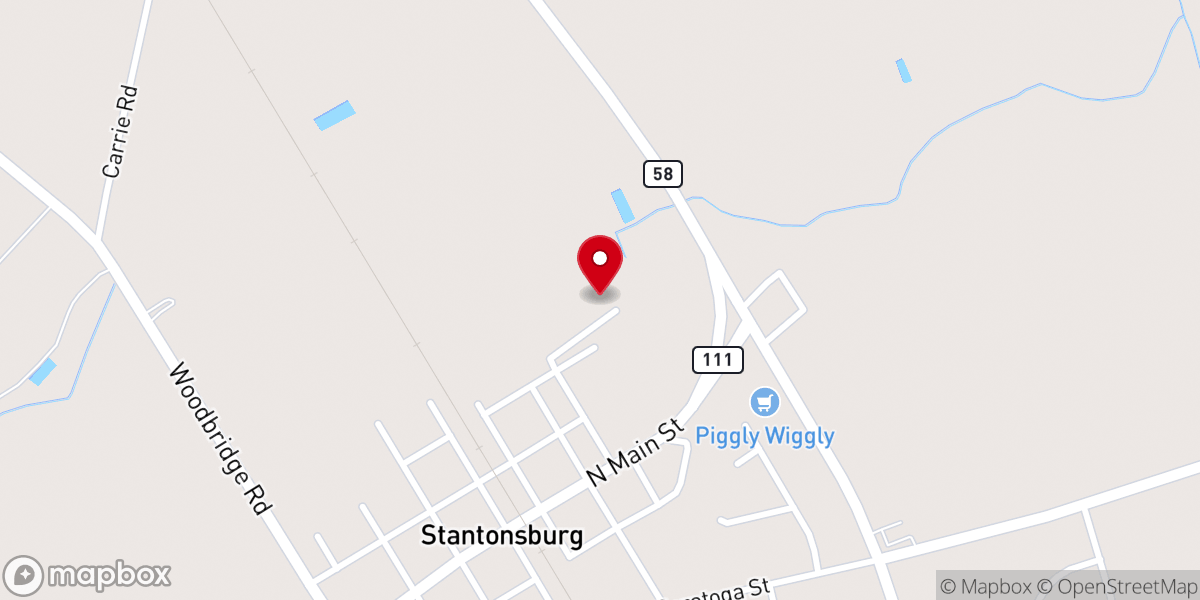 Map showing location of St Luke Freewill Baptist