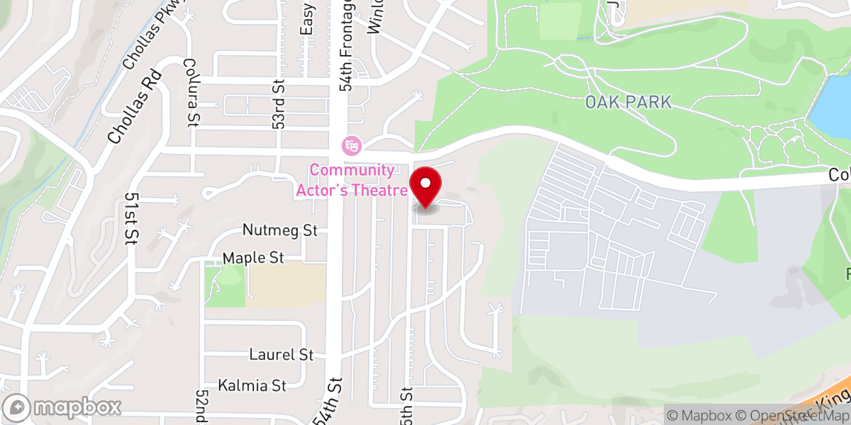Map showing location of Holy Spirit Catholic Church
