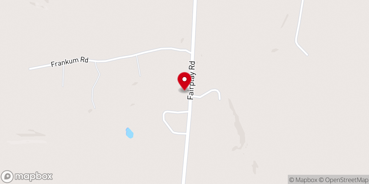Map showing location of Tabor Community Church