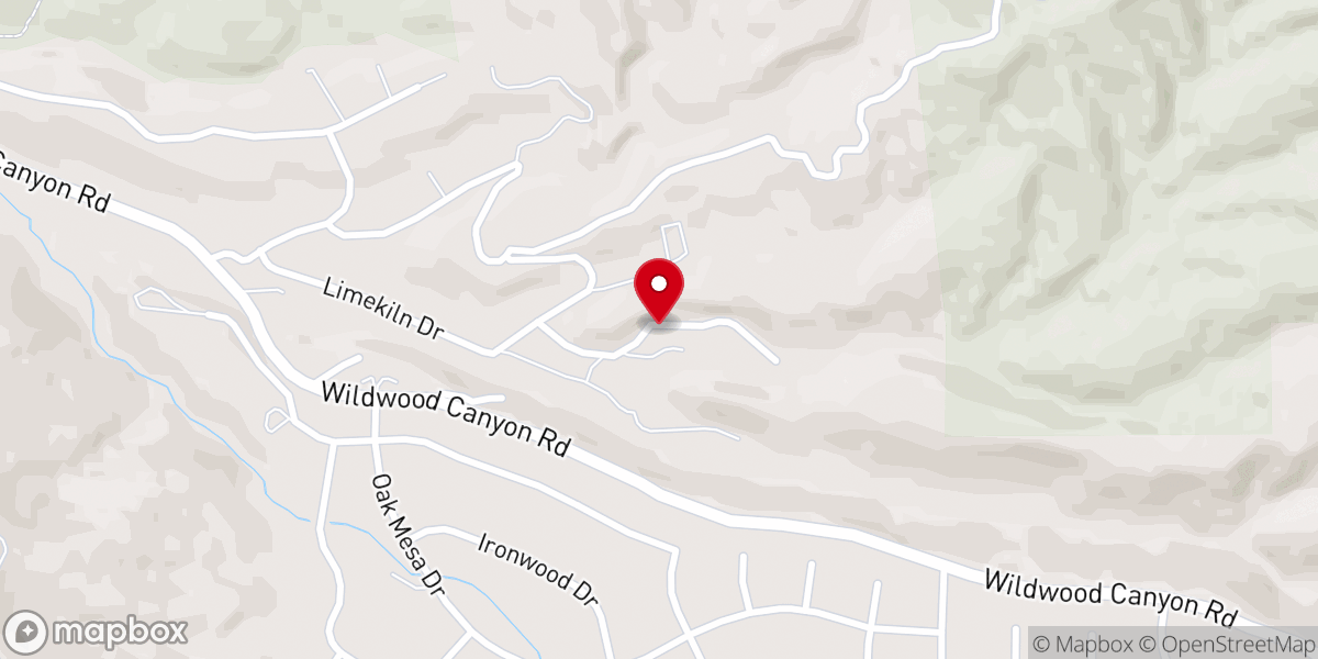 Map showing location of Calvary Hill Church
