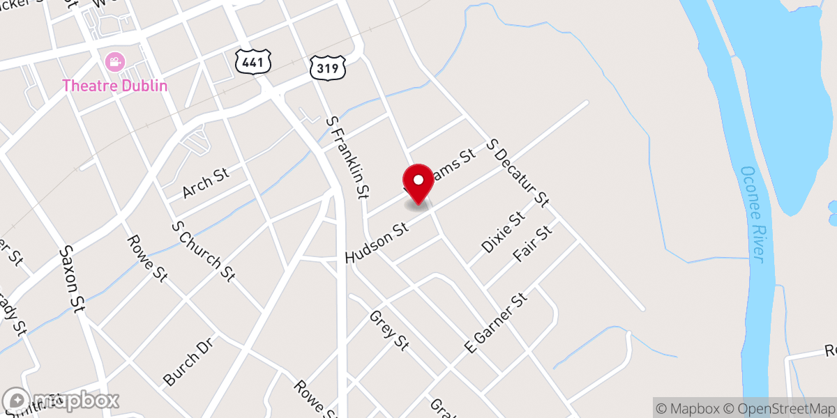 Map showing location of Howard Chapel United Methodist