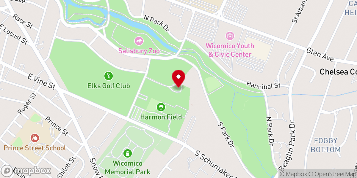 Map showing location of Elks Lodge #817