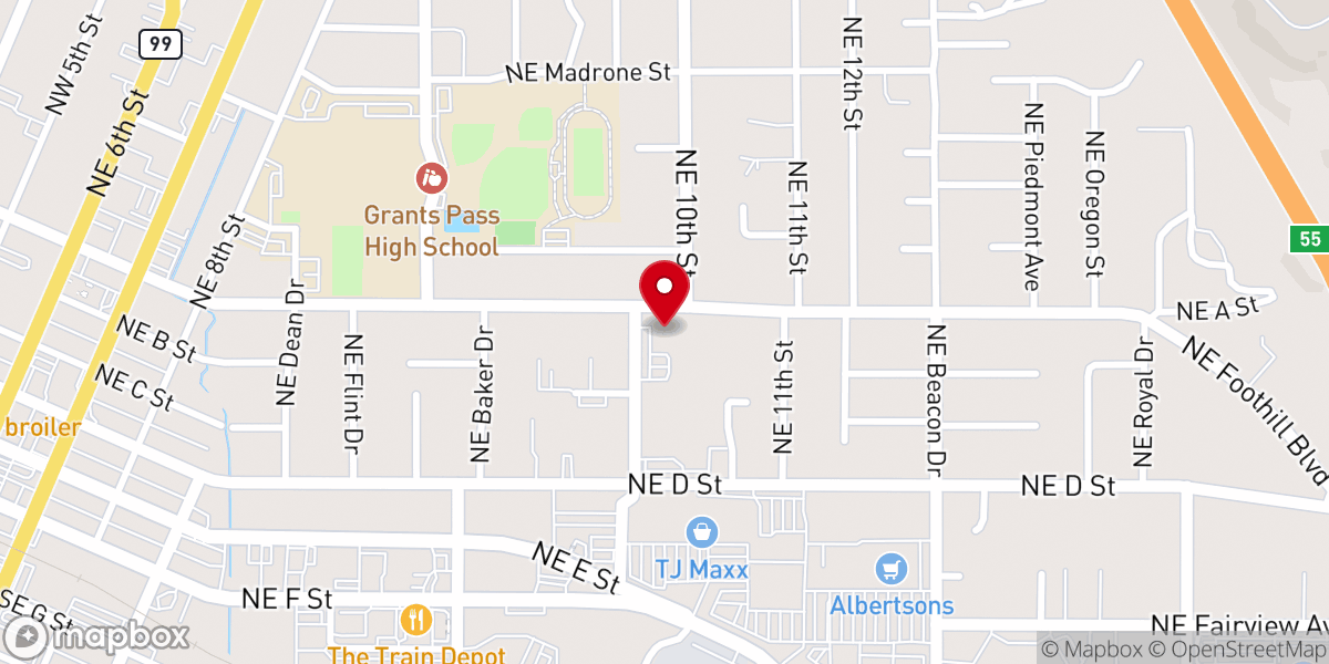Map showing location of Calvary Lutheran Church