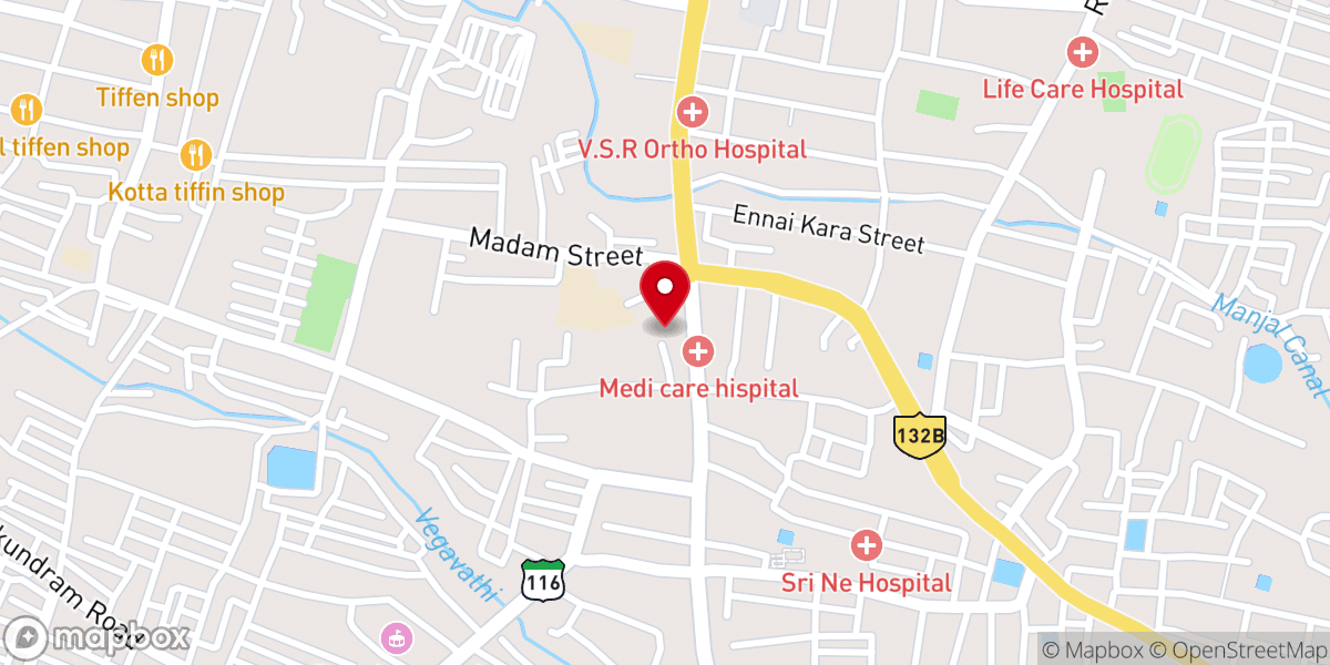 Map showing location of Rehoboth Family Church