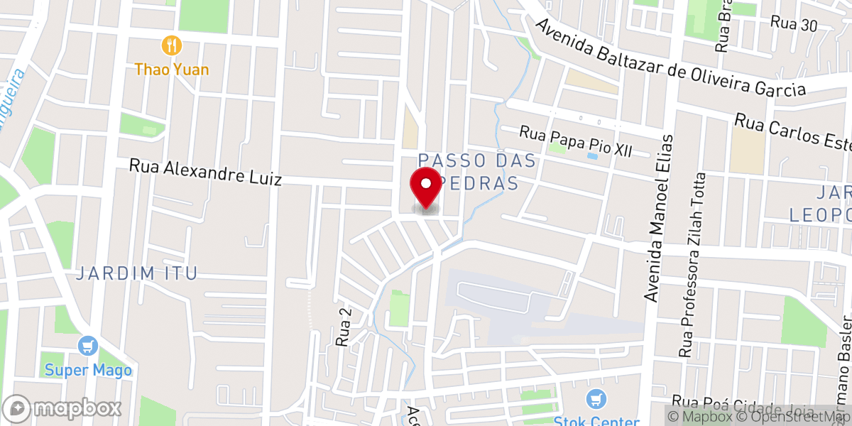 Map showing location of Igreja Evangélica Assembleia de Deus - Distrito Passo das Pedras