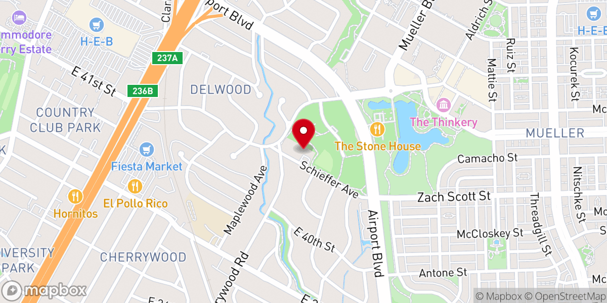 Map showing location of Genesis Presbyterian Church
