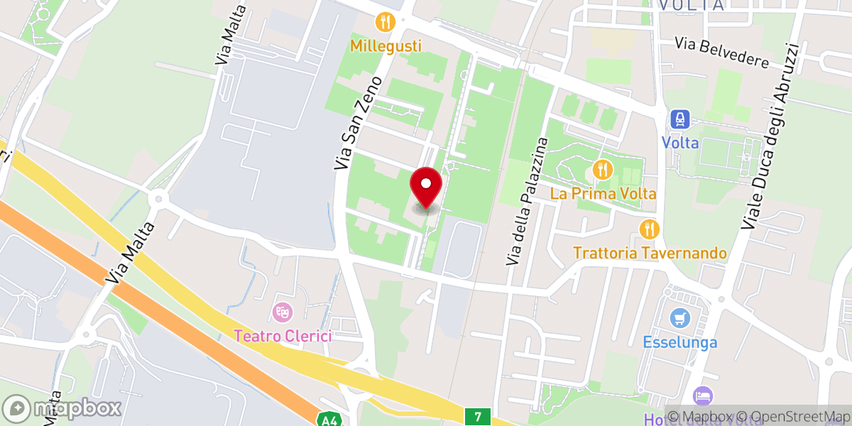 Map showing location of Oratorio Beato Palazzolo