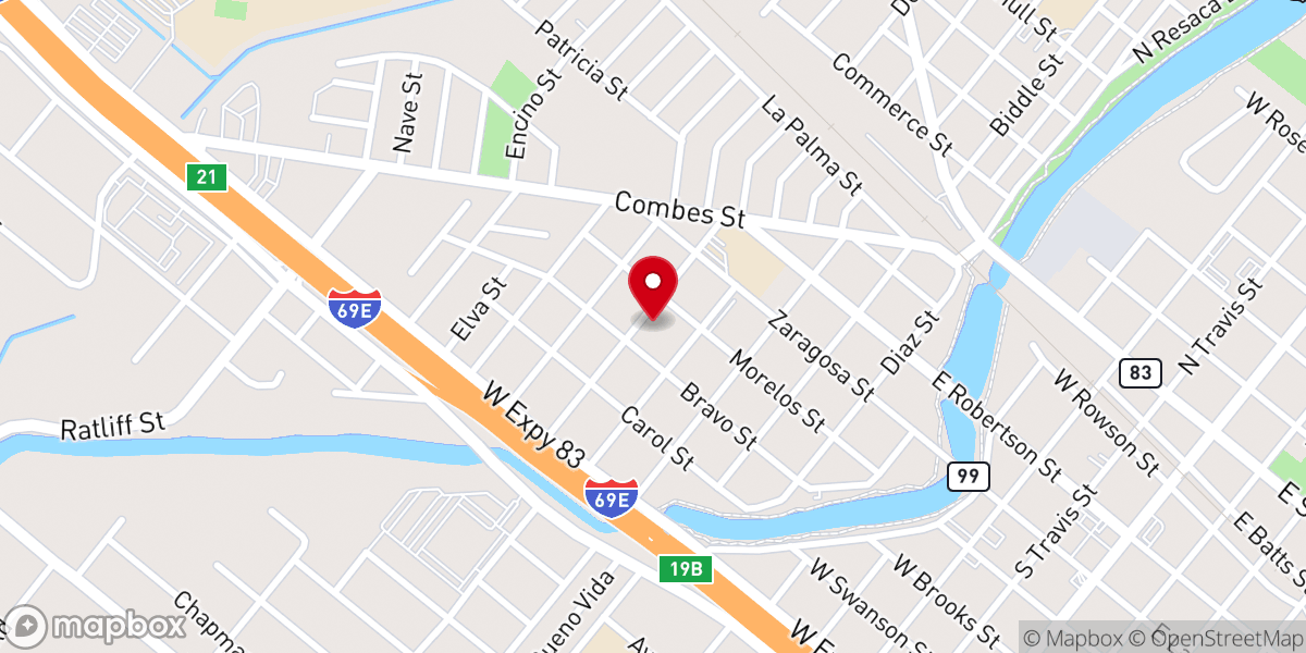 Map showing location of Asamblea Apostólica Centro De Fe