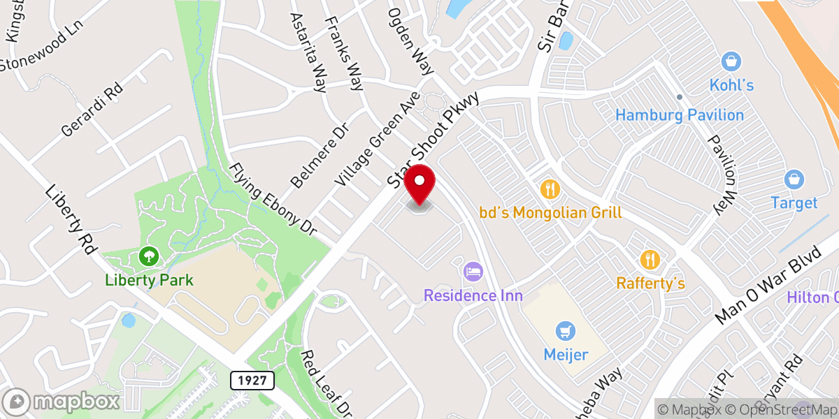 Map showing location of Northeast Christian Church