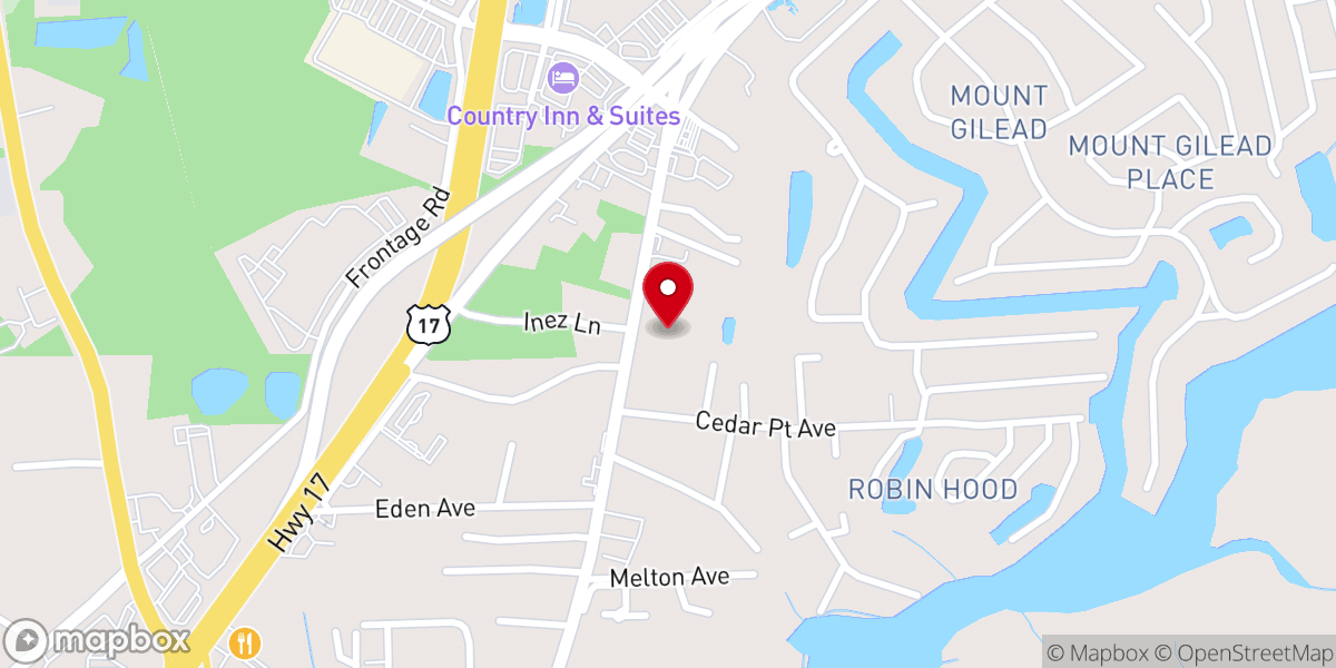 Map showing location of Assembléia de Deus Ministério do Belém - Myrtle Beach