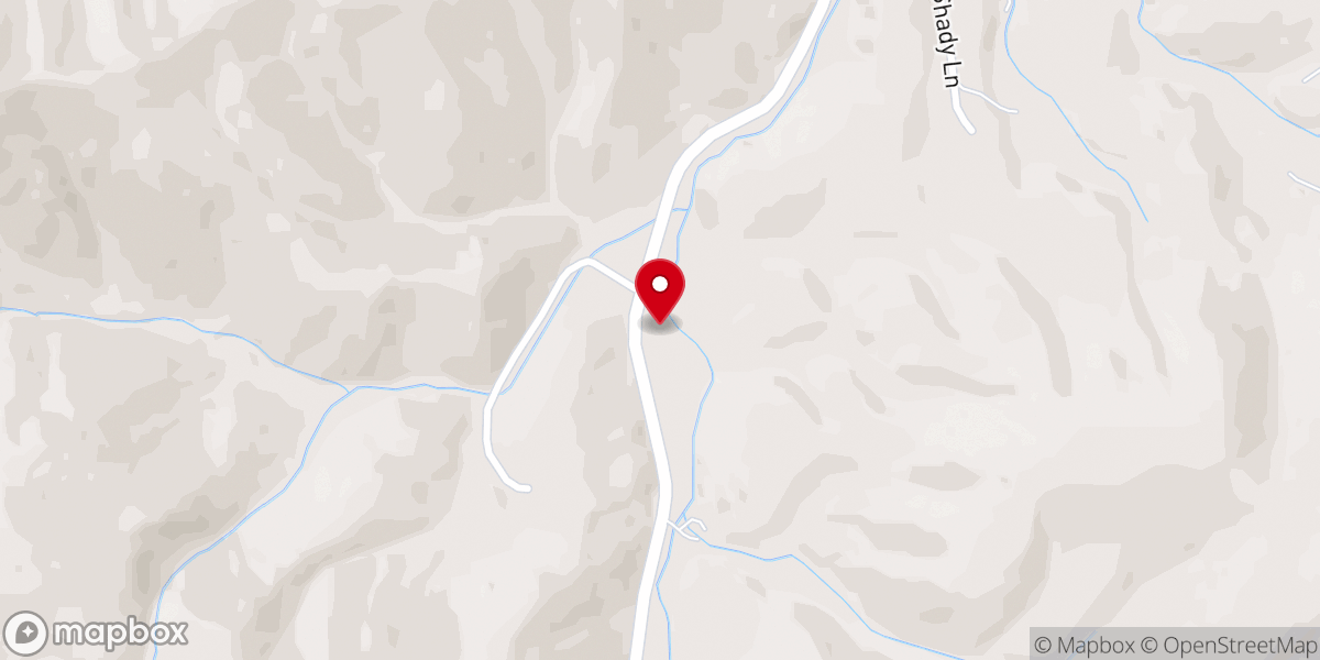 Map showing location of Mount Pleasant Church