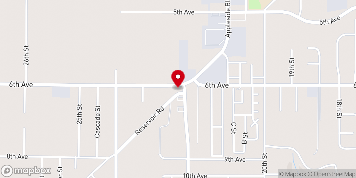 Map showing location of Clarkston Heights Grange #982
