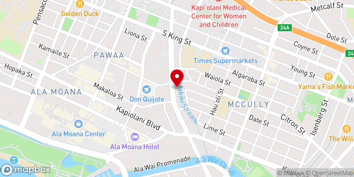 Map showing location of Kam Nam United Methodist Church