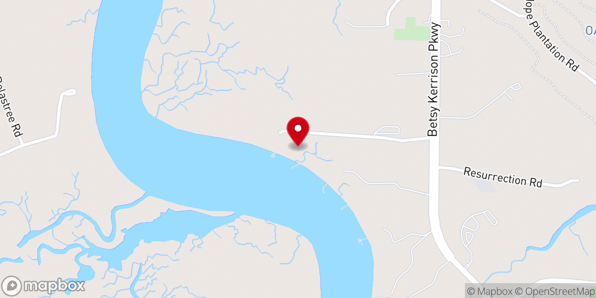 Map showing location of Sea Islands Camp & Retreat Center