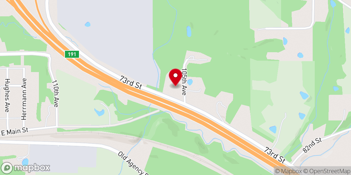 Map showing location of Faith Baptist Church