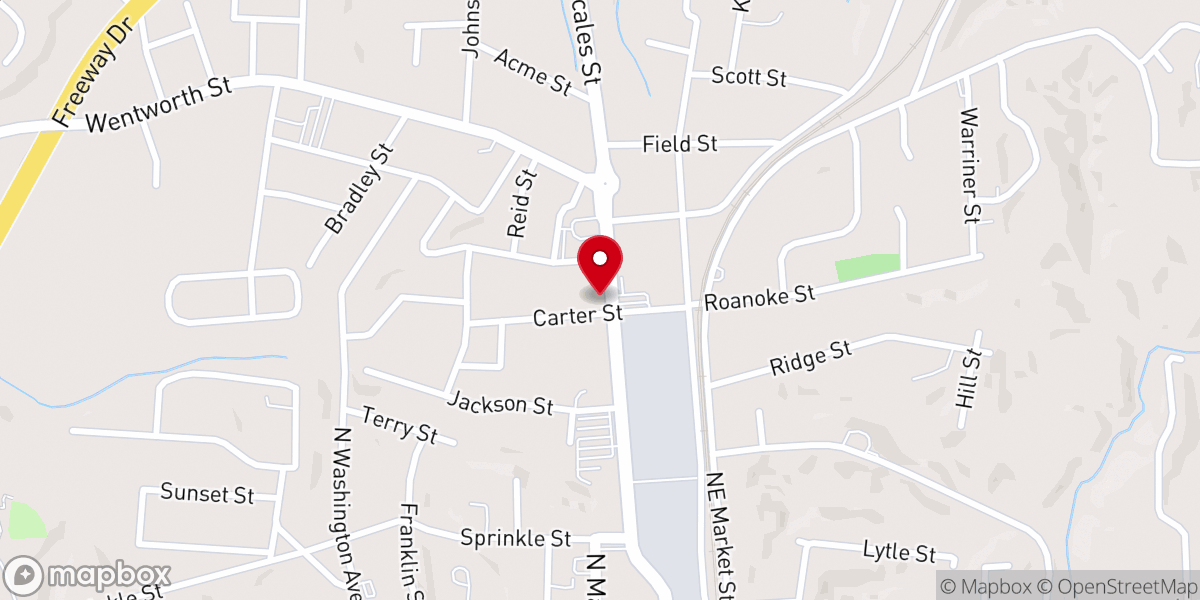 Map showing location of Cornerstone Christian Center