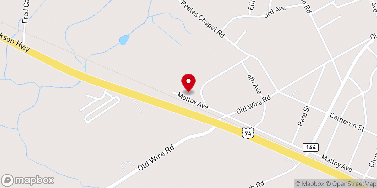 Map showing location of Multitudes Church Laurel Hill Campus