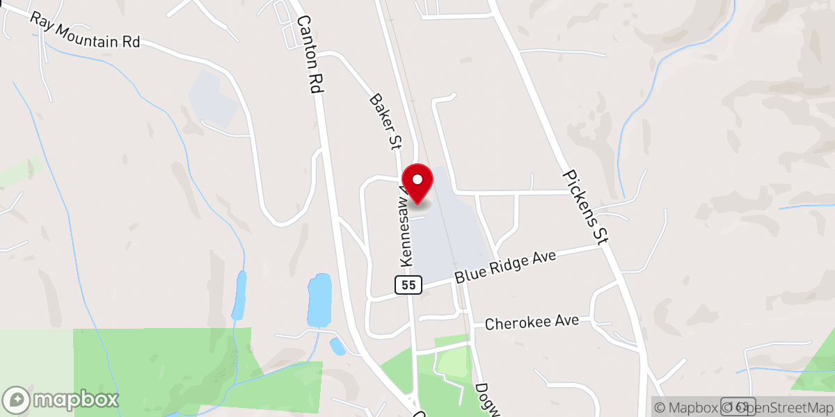 Map showing location of Nelson Baptist Church