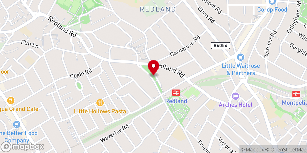 Map showing location of Grove Park