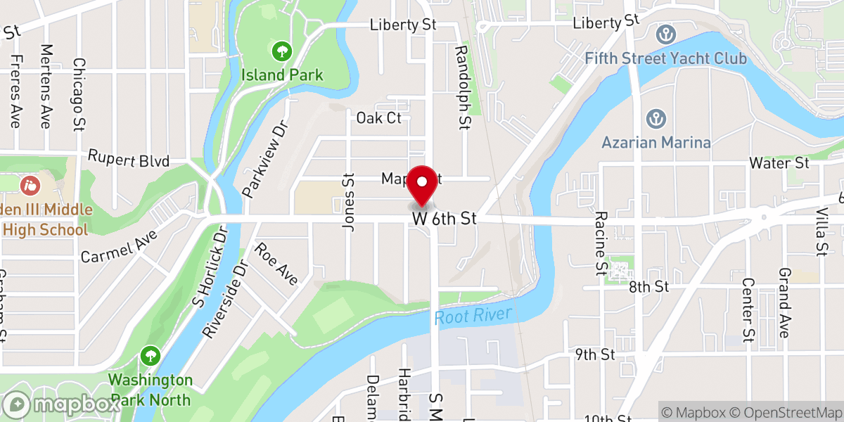 Map showing location of All Nation Pentecostal Church